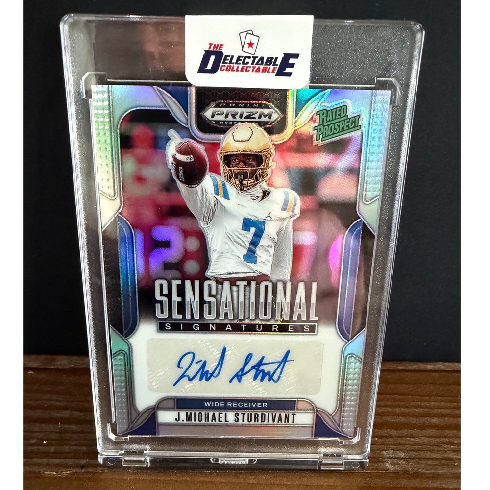 2025 Panini Prizm Draft Picks J. Michael Sturdivant Sensational Signatures Auto‎